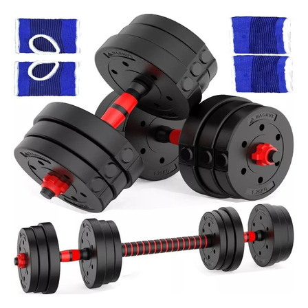 Kit De Pesas Magnux Ejercicio Mancuernas Termoforradas