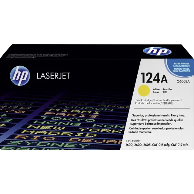 Hp Toner #124 Amarillo Lj2600/1600/2605 Q6002a