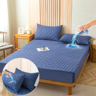 Cubre Colchón Impermeable Matrimonial Con Funda De Almohada Cubre Colchón Impermeable Matrimonial Con Funda De Almohada