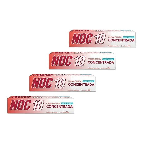 Pack X 4u Dental Concentrada Original Noc 10 70g