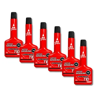Kit 06 Aditivos Gasolina Tirreno Carbomove T10 250ml Tanque