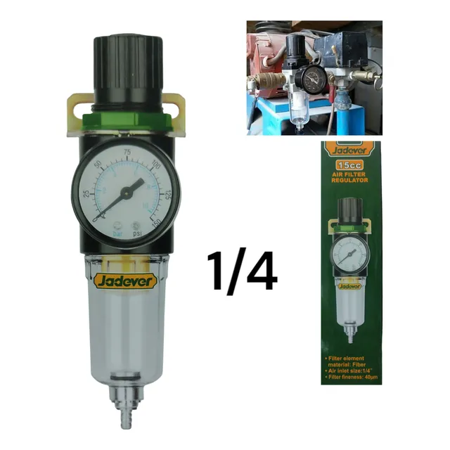 Filtro Con Regulador Compresor De Aire  1/4  Jadever