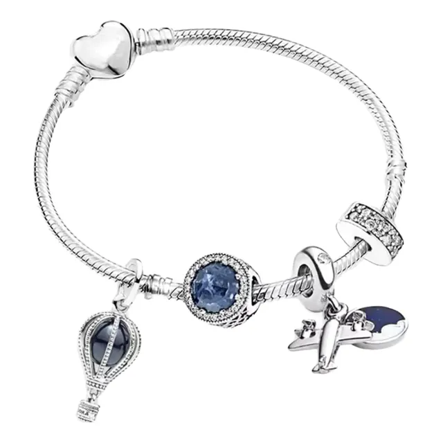 Pulsera Brazatete Gielgy Compatible Pandora Con 4 Charms 164