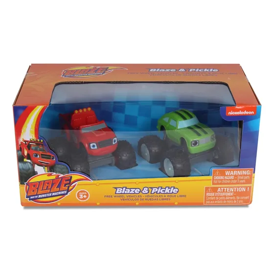 Pack De Carritos De Juguete De Blaze Y Pickle Nickelodeon