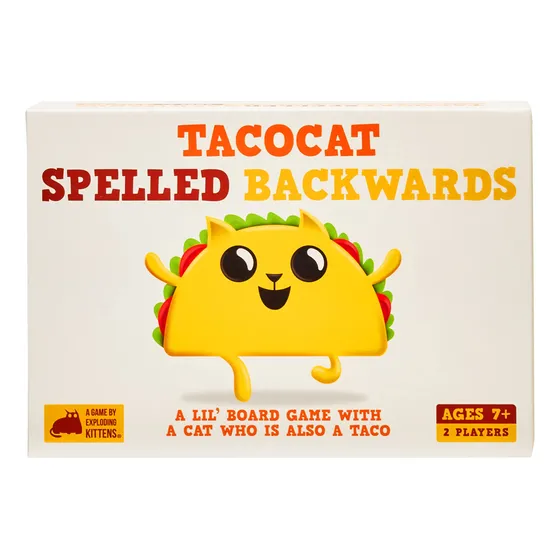 Tacocat Spelled Backwards Juego De Cartas Familiar Juego