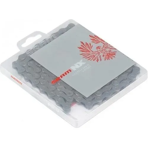 Corrente Sram Pc Nx Eagle 126 Elos 12 Velocidades Powerlock Cor Cinza
