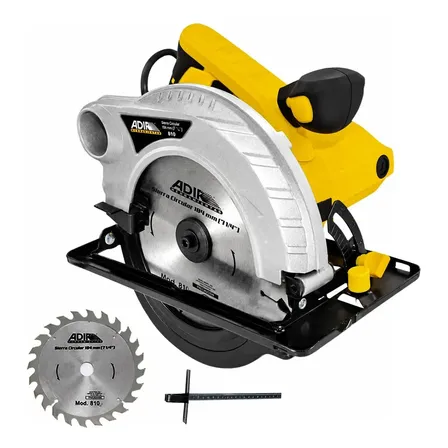 Sierra Circular Electrónica Profesional 4500 Rpm 1200W Biselados De 0 A 45 Grados Incluye Disco Carburo De 24 Dientes Adir 810