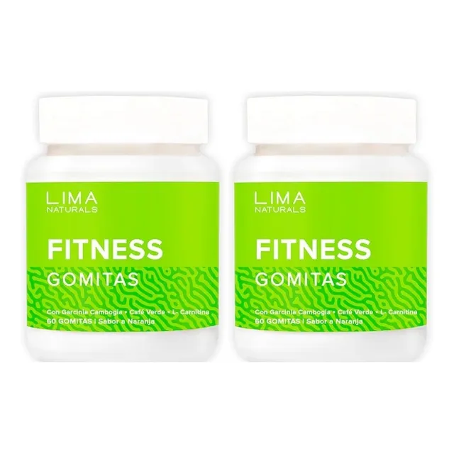 Gomitas Fitness Sabor Naranja Lima Naturals 60 Unidades Pack