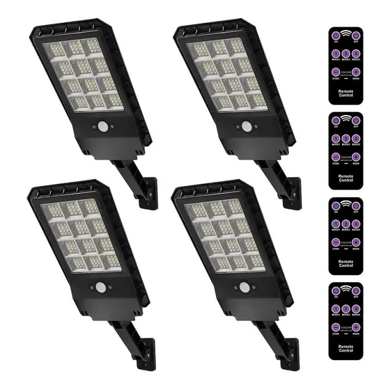 Luz Solar Calle Para Exterior 144 Led Aparcamiento Clle