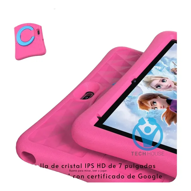 Tablet 7 Pulgadas Para Niños Quad Core Con Camara Wifi Rosa