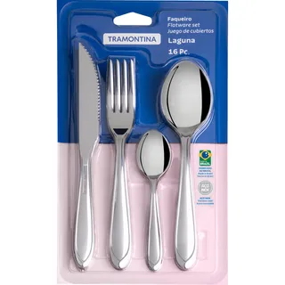 Faqueiro Tramontina De Aço Inox Laguna 16 Peças Faqueiro Tramontina De Aço Inox Laguna 16 Peças