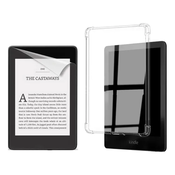 Capa Silicone Kindle Paperwhite 12/2024 + Película Protetora