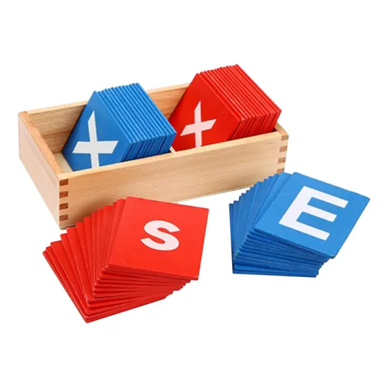 Brinquedo Pré-escolar Montessori, Ensino De Letras