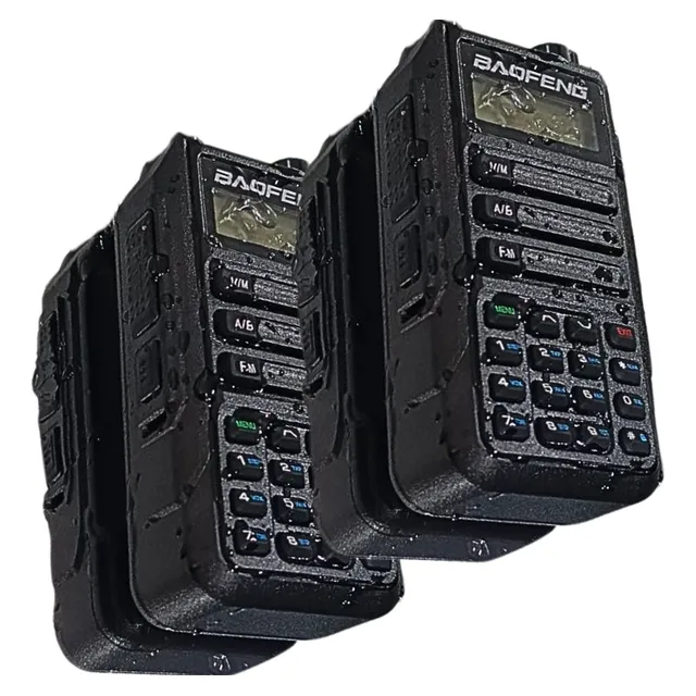 2 Rádio Baofeng Uv-16 Plus Carregamento Via Usb Walk Talk