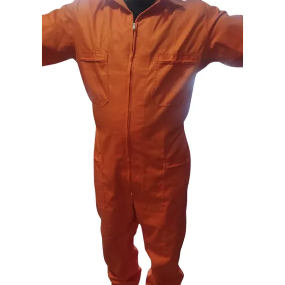 Braga Overall  Drill Manga Larga Y Manga Corta Naranja 