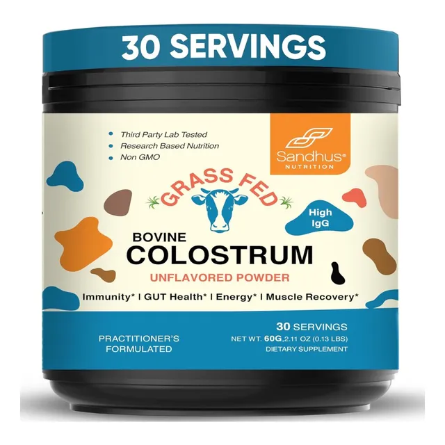 Colostro Bovino Puro % Más Alto, Para La Salud Intestinal.