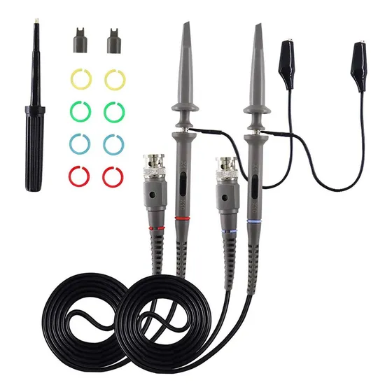 Kit De Sonda Osciloscopio 200 Mhz 100 X Clips De Puntas 2 Pi
