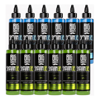Kit Shaving Gel Barbear Bisnaga Big Barber Pacote 12 Unidade Kit Shaving Gel Barbear Bisnaga Big Barber Pacote 12 Unidade