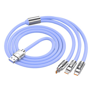 Cable 3en1 Usb Carga Rápida 1.2m Color 120w Universal Tipoc Cable 3en1 Usb Carga Rápida 1.2m Color 120w Universal Tipoc