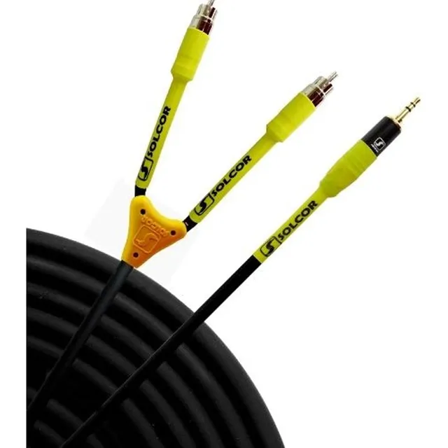 Cable Inserto 2 Plug Rca A Plug 3.5mm Macho Estéreo Solcor 2