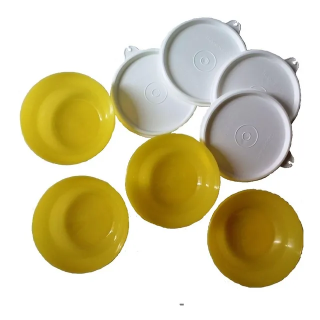 Tazas P/cereal 200ml (4 Tazas, 4 Tapas) Tupperware Original