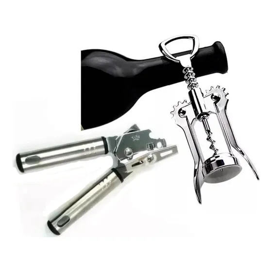 Destapador Sacacorchos Abrelatas Vino Botellas Cocina  