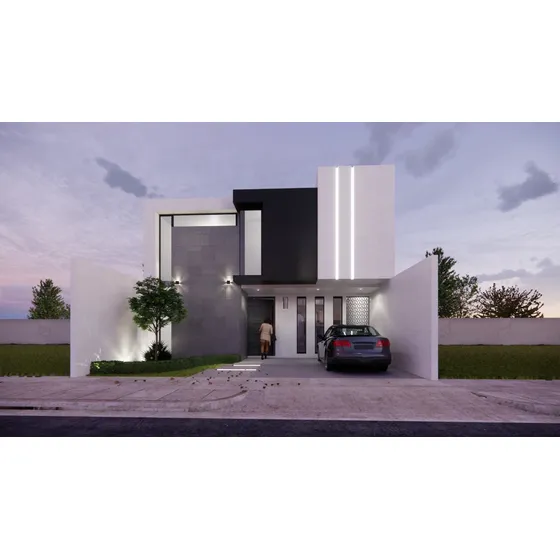 Proyecto Arquitectonico 3 Habitaciones Para Terreno De 9x20m