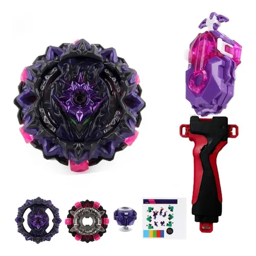 BURST マガジン セット (4, 5, 8, 10, 12号) Beyblade Cyclone Roktavor Burst Quad Drive + Lançador Hasbro Cor