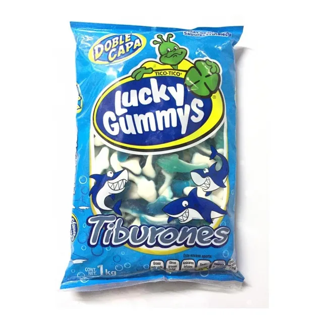 1 Kg Gomitas Tiburones Lucky Gummys