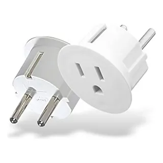 Adaptador Enchufe Usa A Europa - Tipo E-f - Adaptador Enchufe Usa A Europa - Tipo E-f -