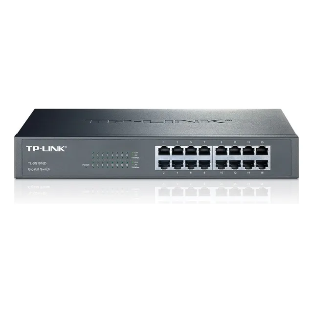 Conmutador Gigabit 10/100/1000 de 16 puertos TP-Link TL-SG1016d