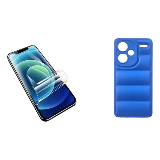 Funda Puffer + Hidrogel Compatible C Redmi Note 13 Pro Plus 