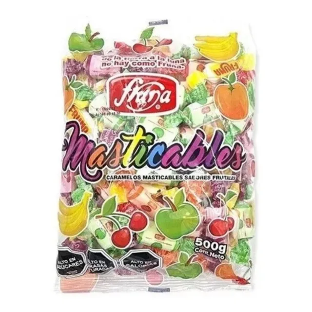 Caramelos Masticables 100u Peso Neto 500g