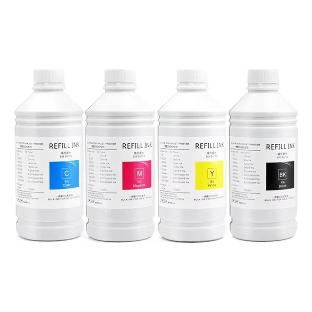 Kit 4 Litros Tinta Compatible Con Canon Pfi-050 Tc20 Tc-20 Negro/cian/magenta/amarillo
