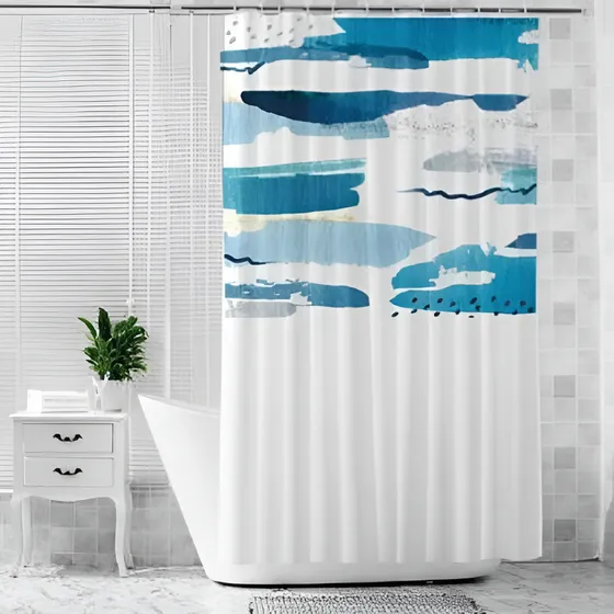 Cortina De Baño Flor Giavanni Ducha Linea Venecia