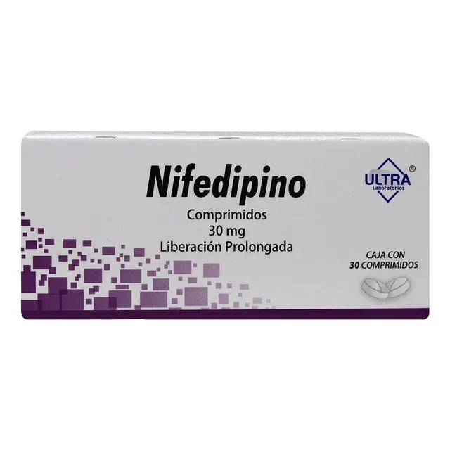 Nifedipino Caja C/30 Comprimidos De 30mg Liberación Prolonga
