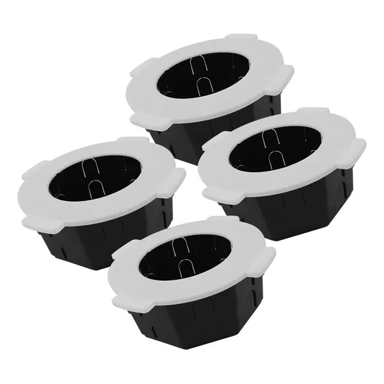 10pzs Bote Integral 8cm Con Tapa Poliflex Kp-boin08-40