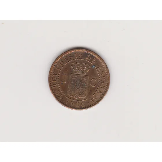 Moneda España 1 Centimo Año 1906 Slv Sin Circular
