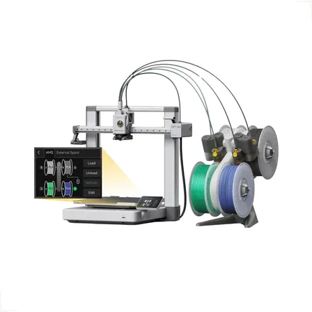 Impressora 3d Bambu Lab A1 Combo Ams Lite Impressão 4 Cores Cor Prateado RAIKOU