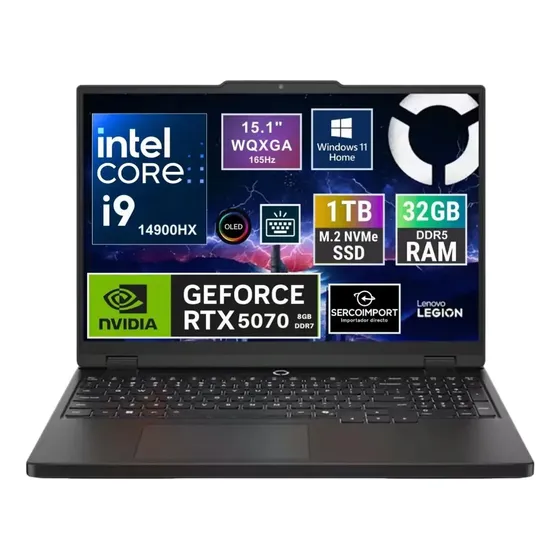 Notebook Lenovo Legion 5 Oled I9 14900hx 1tb 32gb Rtx 5070