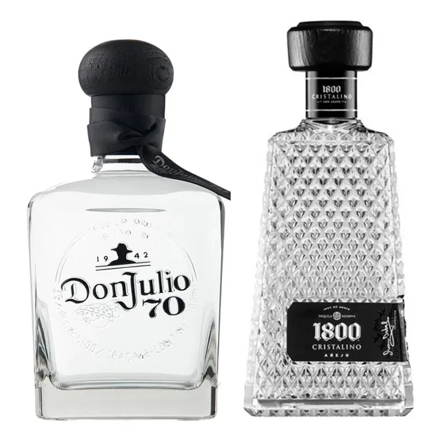 Pack De Don Julio 70 700ml Y 1800 Cristalino 700ml