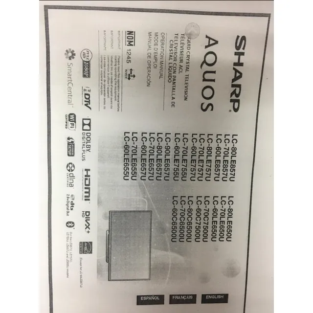 Pantalla Sharp Aquos 70 Pulgadas