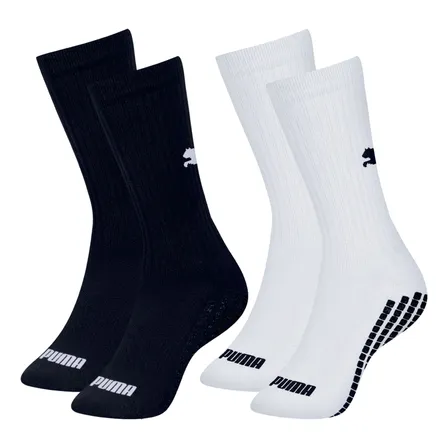 Kit 2 Pares Meias Puma Cano Médio Antiderrapante Esportiva