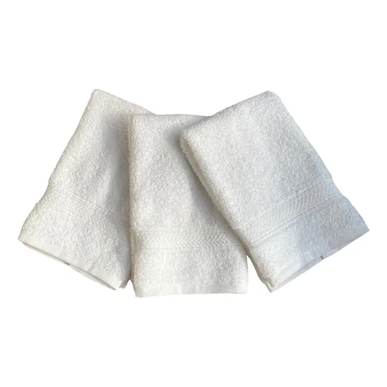 Pack X3 Toalla Mano 100% Algodón Franco Valente 400g 30x45cm