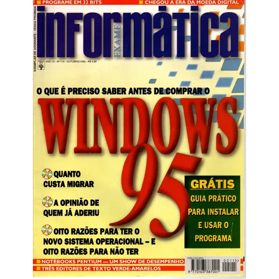 Revista Exame Informática, Nº 115, Ano 10, Outubro/95