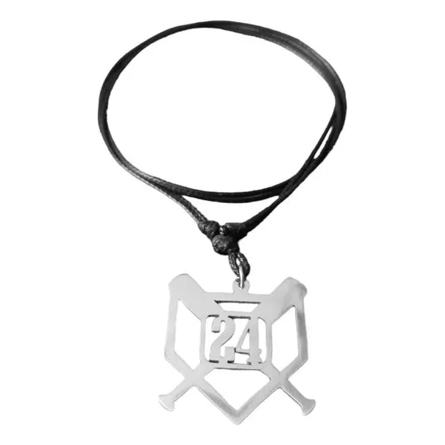 Dijes De Metal Béisbol Collar Cualquier Número.