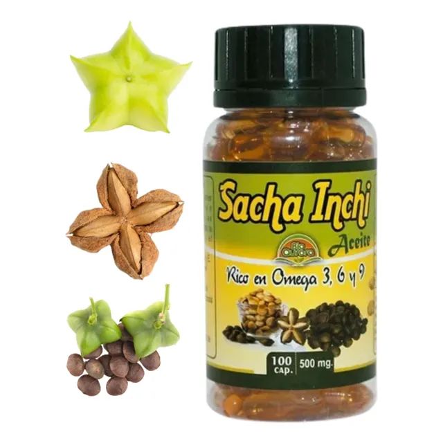 Aceite De Sacha Inchi Omega 3,6 & 9 Original 100 Cápsulas