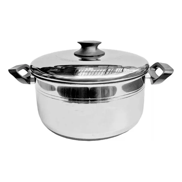 Olla Para Cocina Triple Fondo Acero Inoxidable 26 Cm Anabea