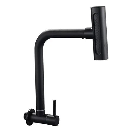 Torneira De Cozinha Fria Preta 304 Inox Torneira Gourmet Parede 4 Modos De Água Rotação 360° Alta Pressão Torneira Flexível Para Pia Cozinha Winda