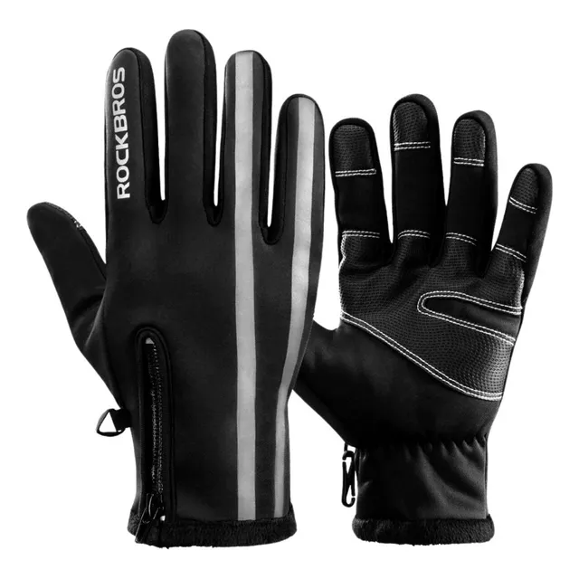 Guantes Térmicos Rockbros Frio Moto Bici Invierno Táctil Cel